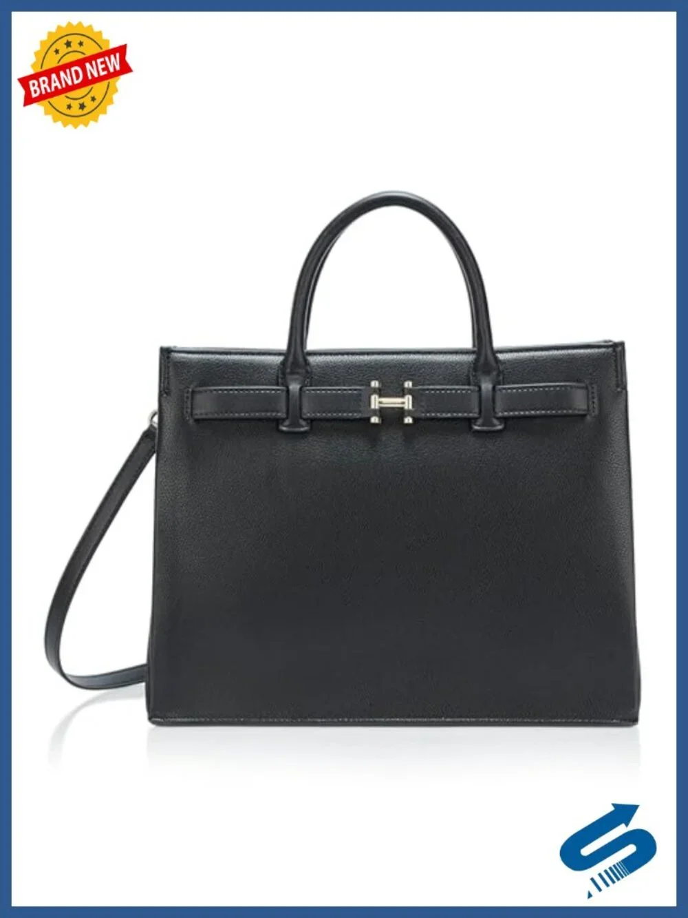 Embossed Pebble Top Zip Satchel - Handbag